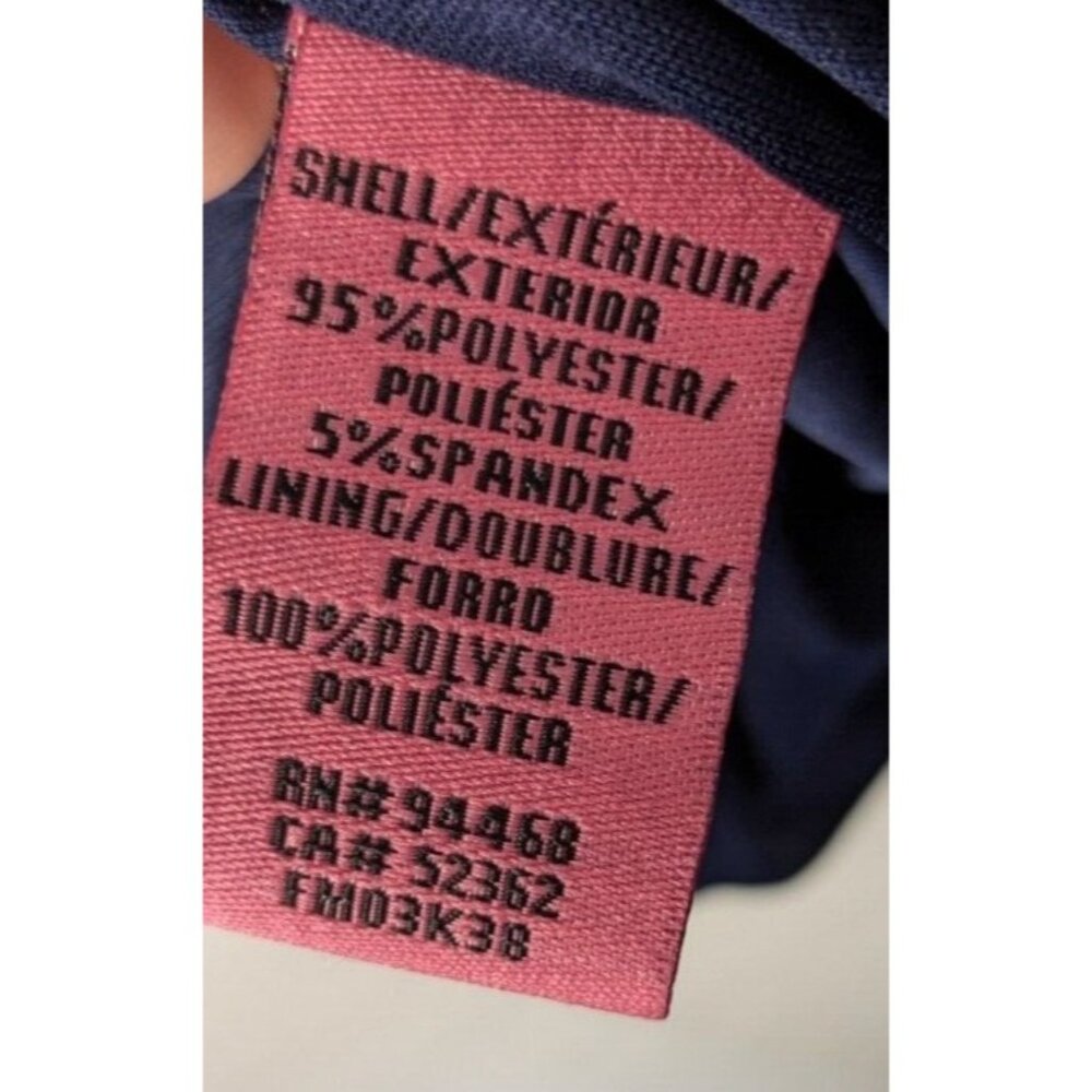 Betsey Johnson Dress Womens 6 Navy Scuba Crepe Dress Ruffle Hem Short Sleeve NWT - Picture 8 of 9